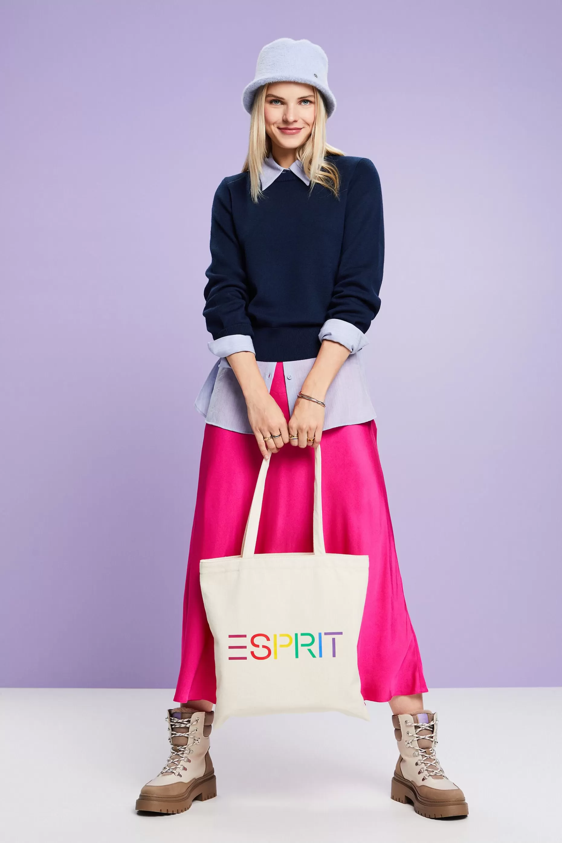 ESPRIT Wool-Blend Crewneck Sweater at our Online Shop *Women Sweaters