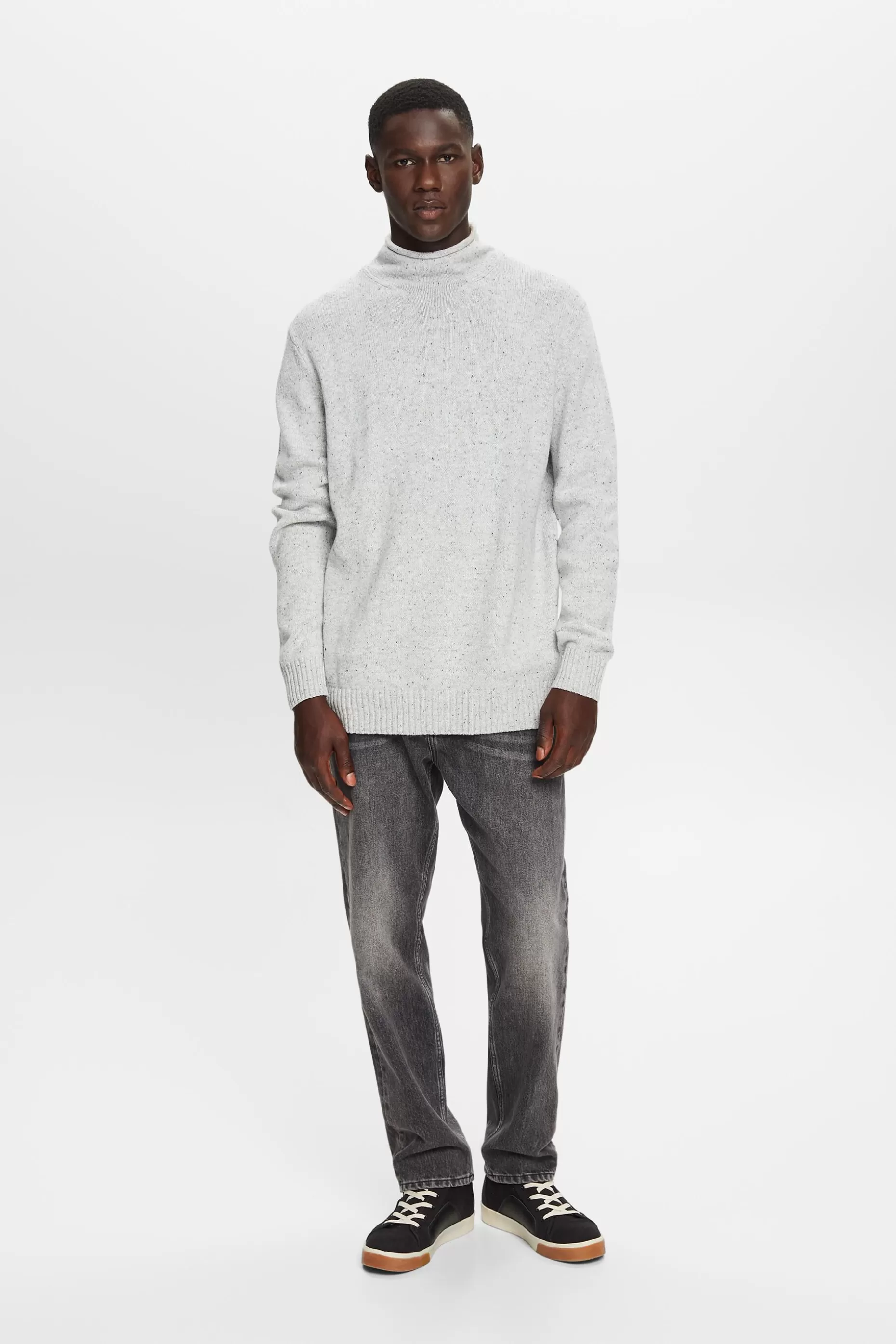ESPRIT Wool-Blend Mockneck Sweater at our Online Shop *Men Sweaters