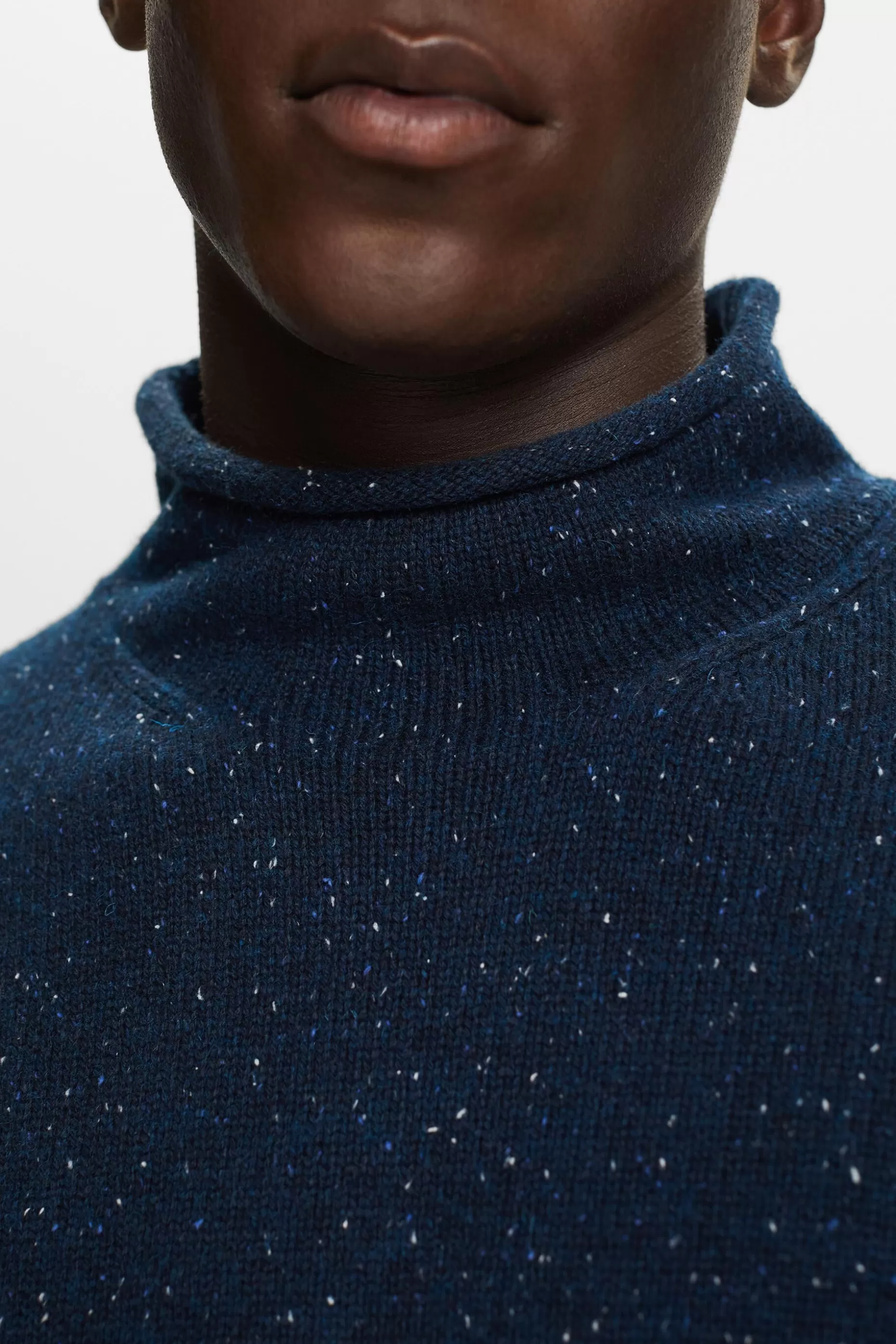 ESPRIT Wool-Blend Mockneck Sweater at our Online Shop *Men Sweaters