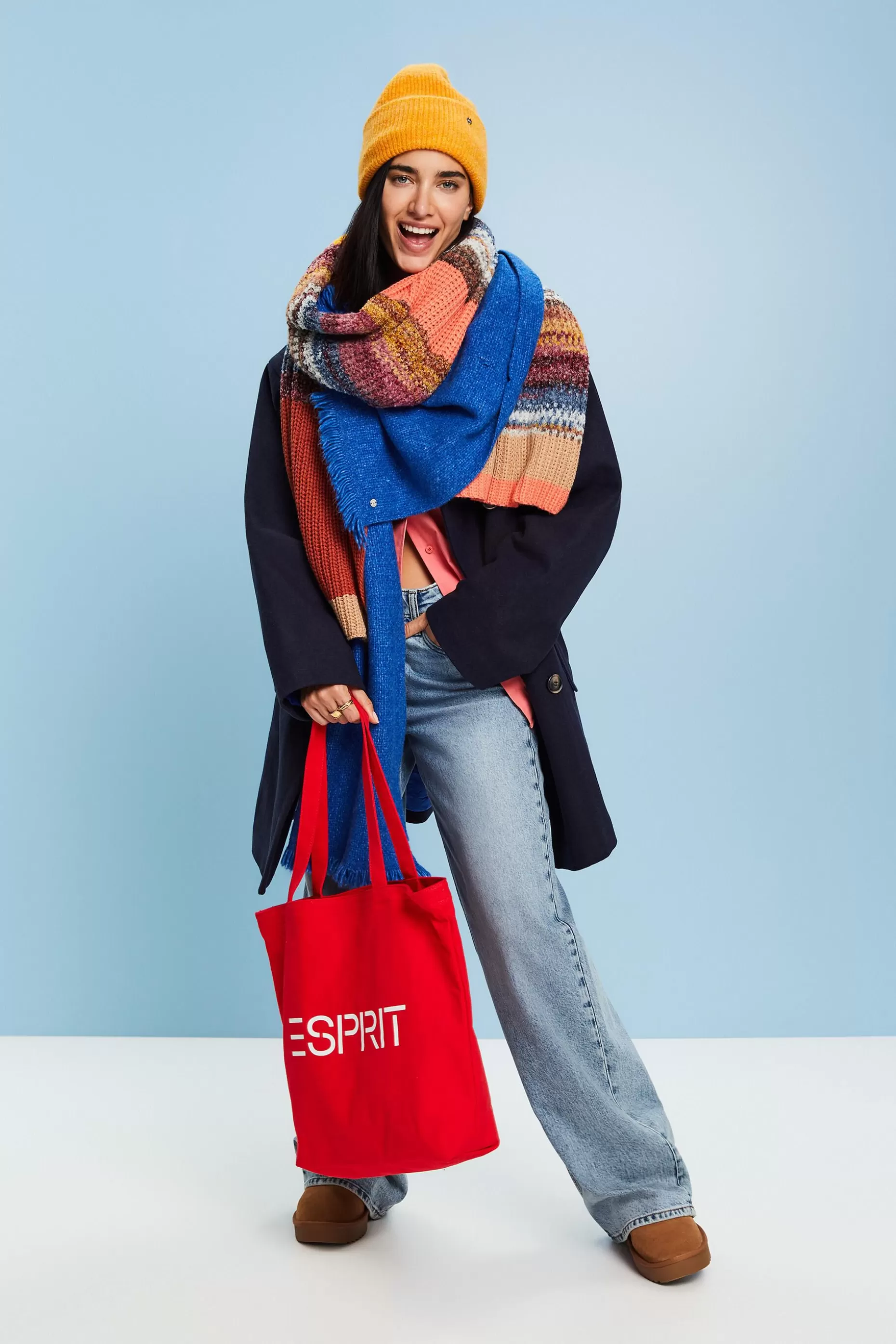 ESPRIT Wool-Blend Peacoat at our Online Shop *Women Jackets + Coats