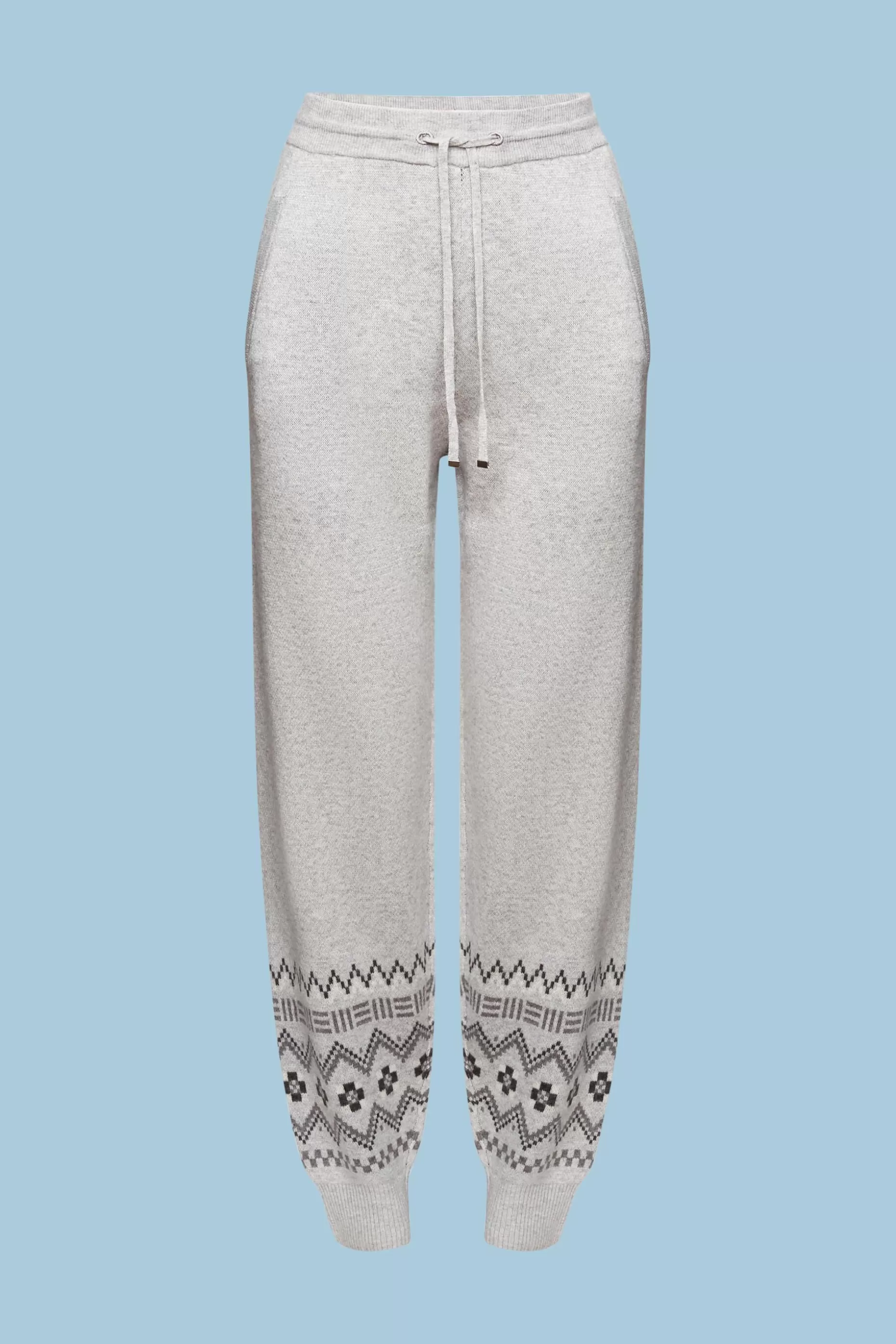 ESPRIT Wool-Cashmere Blend Fair Isle Knit Pants at our Online Shop *Women Pants + Joggers