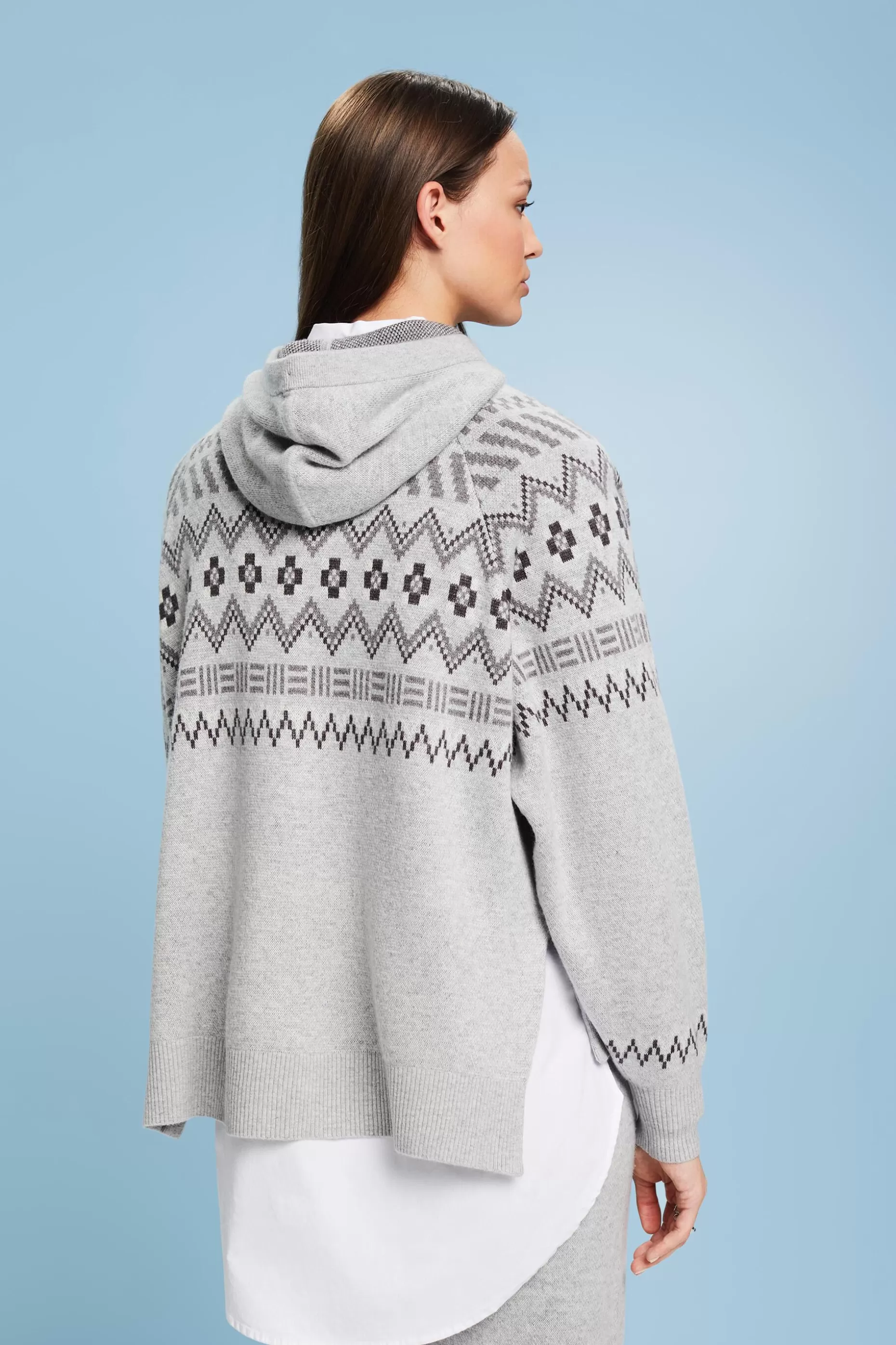 ESPRIT Wool-Cashmere Blend Fair Isle Sweater at our Online Shop *Women Sweatshirts + Hoodies