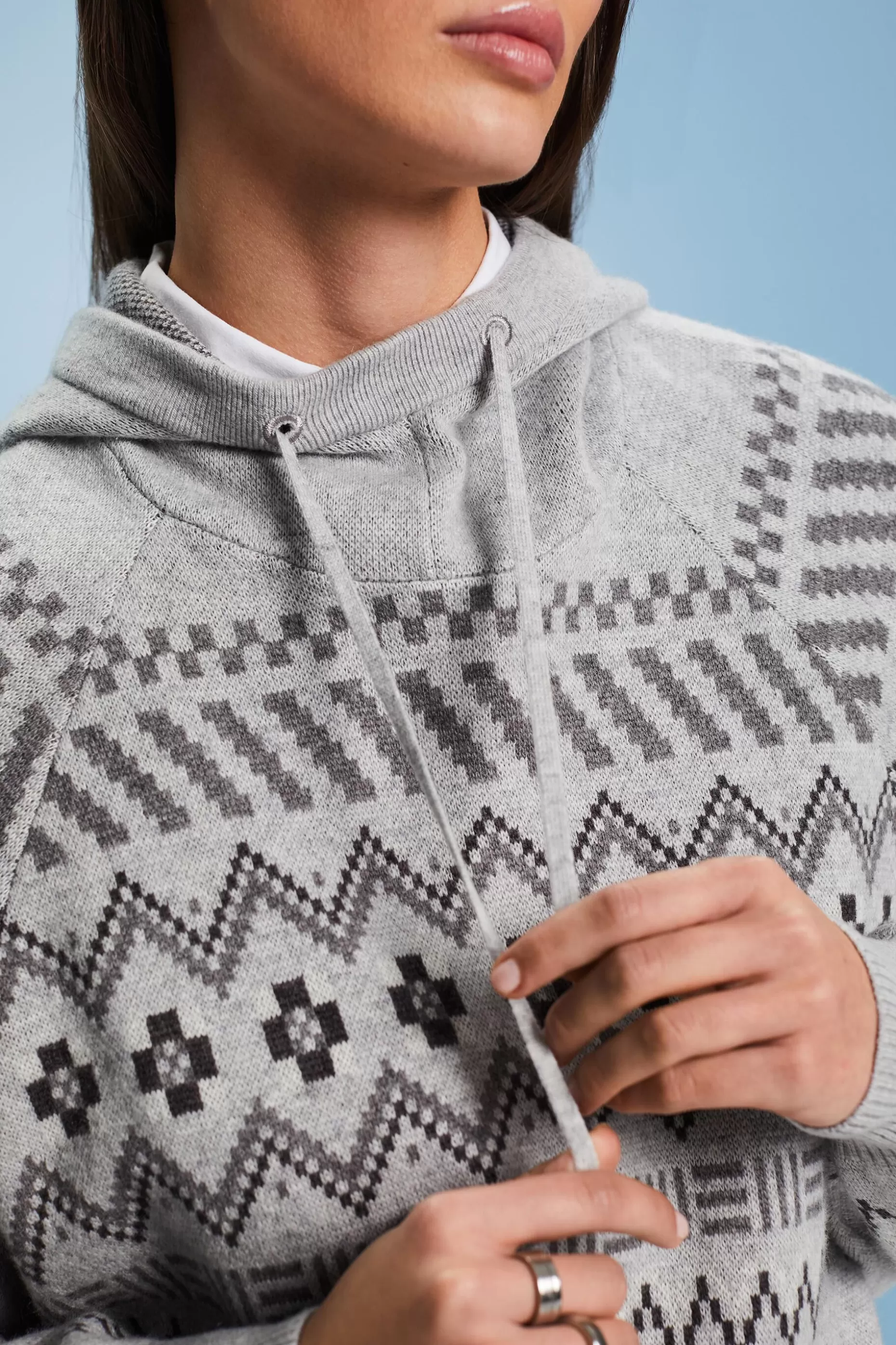 ESPRIT Wool-Cashmere Blend Fair Isle Sweater at our Online Shop *Women Sweatshirts + Hoodies
