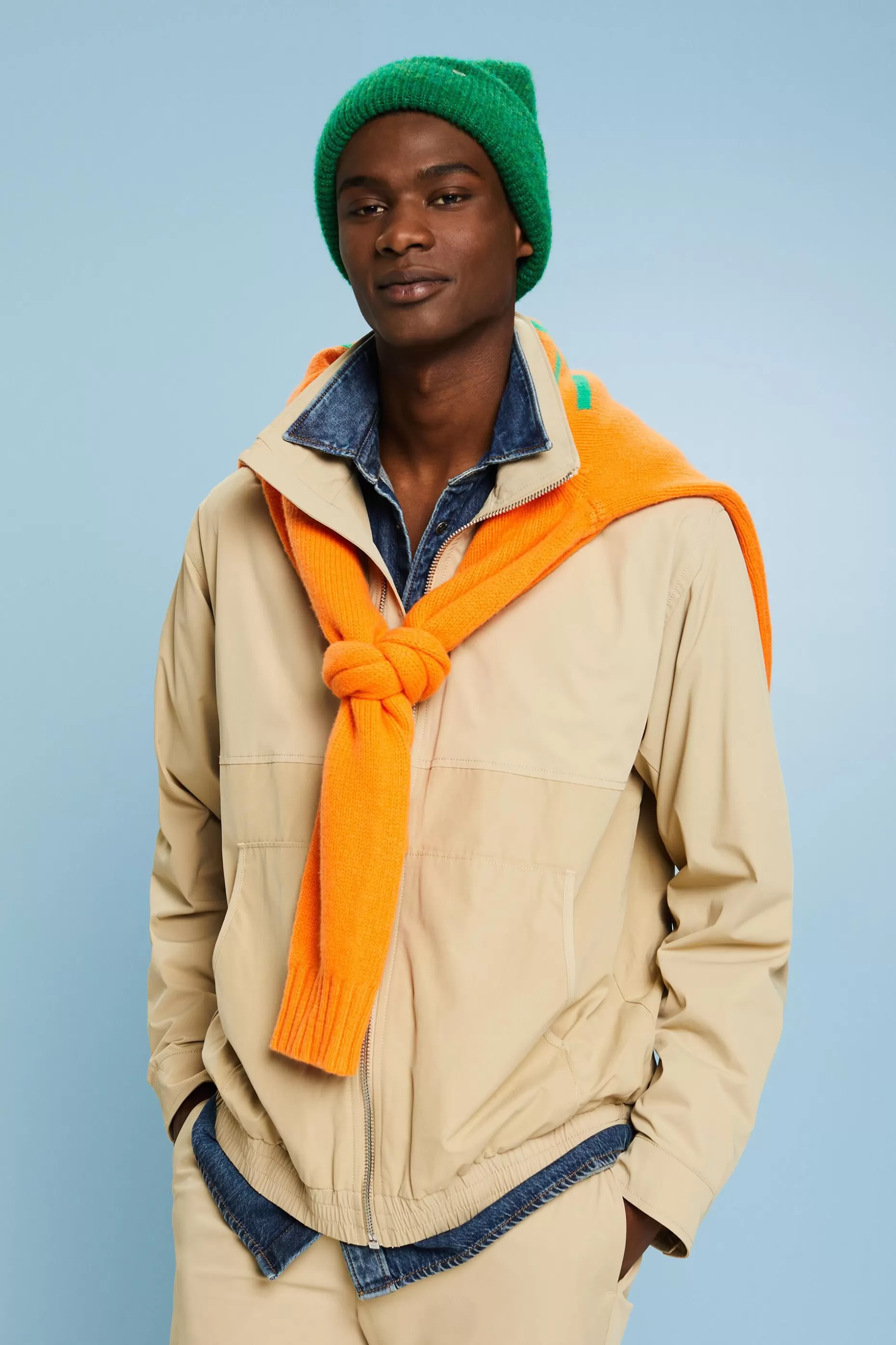 ESPRIT Zip-Up Windbreaker Jacket at our Online Shop *Men Clearance 60%-70% Off