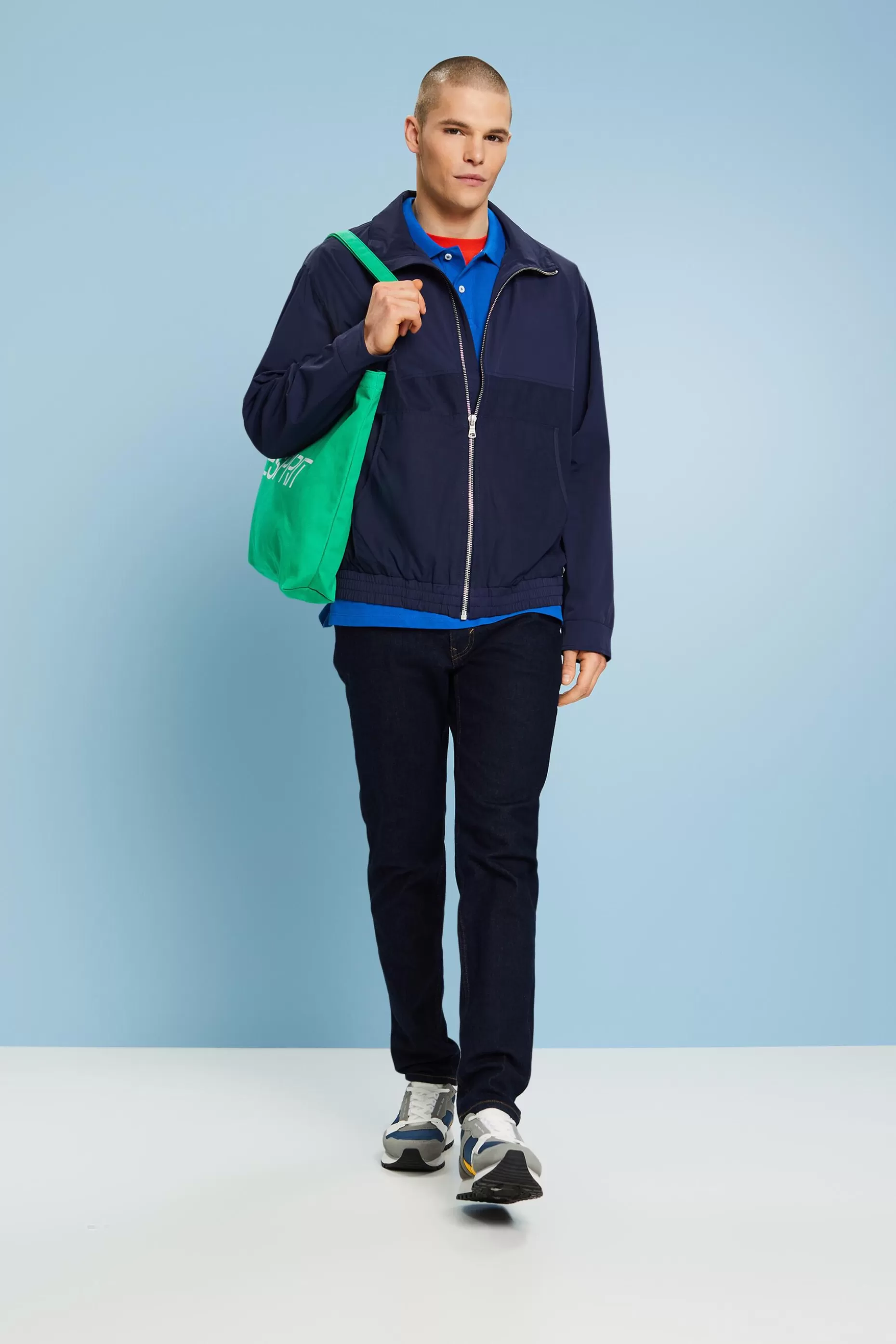 ESPRIT Zip-Up Windbreaker Jacket at our Online Shop *Men Jackets + Coats